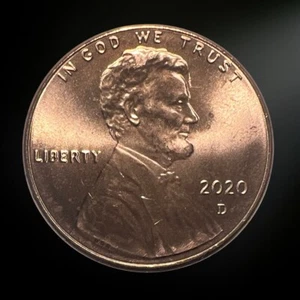 2020 D Denver Lincoln Shield Cent Stempelglanz (BU) - Bild 1 von 2