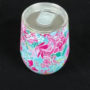 Lilly Pulitzer Swizzle In Acciaio Inox Isolato Bicchiere Coperchio Sipper 12oz Nuovo - Foto 1 di 6