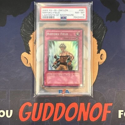 PSA 8 NM-MINT 2003 YU-GI-Oh! Labyrinth of Nightmare RIRYOKU FIELD 081 - Image 1 of 3