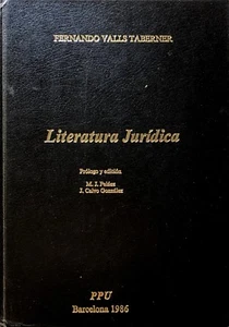 FERNANDO VALLS TABERNER LITERATURA JURIDICA ESTUDIOS DE CIENCIA JURIDICA... PPU - Imagen 1 de 2