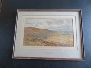 Framed original watercolour Haywood Common by John Keeley 1878 - Picture 1 of 8