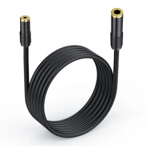 3.5mm Female to 6.35mm Female TRS Stereo Audio Extension Cable 3m - Picture 1 of 7