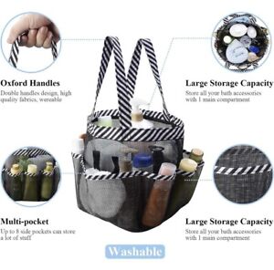Portable Mesh Shower Bathroom Basket Bag Quick Dry Breathable Caddy Tote