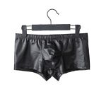 Mode M&#233;tal Hommes Boxer Slip Short Sexy Mouill&#233; Look Taille Basse Short