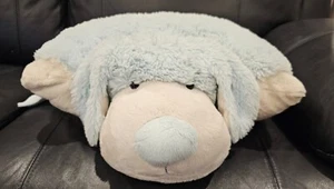 Pillow Pets Light Blue Fluffy Puppy Dog - 45cmX35cm - Pillow Pet Soft Plush Toy - Picture 1 of 4