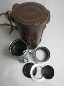 Lente Nikon con estuche de cuero Nikkor Q C 1:3.5 f 13.5 Nippon Kogaku con capucha - Imagen 1 de 20