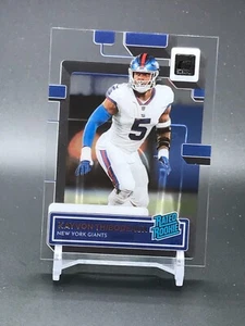 2022 Panini Donruss Novato Claramente Clasificado #95 KAYVON TIBODEAUX Gigantes de Nueva York RC - Imagen 1 de 2