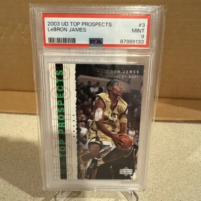 Lebron James 2003 UD Top Prospects #3 PSA 9 MINT!! - Image 1 of 2