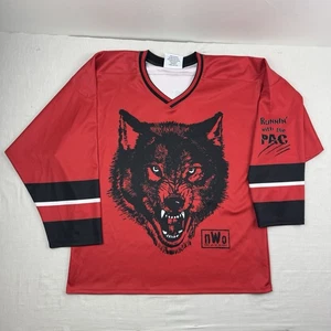 New World Order Chalk Line Jersey Adult XL Red Wrestling WWE 2023 Big Graphic - Bild 1 von 15
