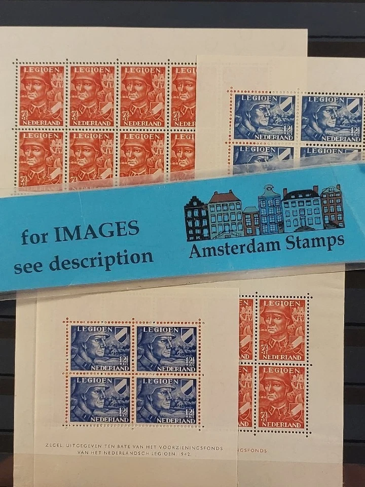 Netherlands used MH MNH assortment sheets in stockbook High Cat Value - Image 1 of 1