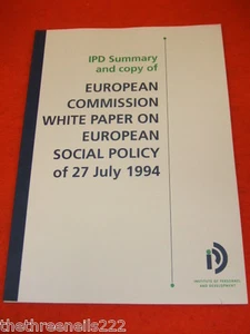 INSTITUT FÜR PERSONAL UND ENTWICKLUNG EUROPÄISCHE SOZIALPOLITIK - 27. JULI 1994 - Bild 1 von 1
