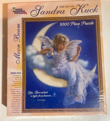 MOON BEAM 1000 piece puzzle SANDRA KUCK White Mountain factory sealed - Image 1 of 3