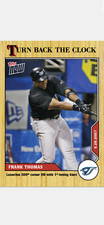 2020 TOPPS NOW TURN BACK THE CARD TORONTO BLUE JAYS FRANK THOMAS #90 6/28/2007