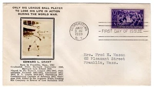 #855 Baseball First Day Cover 1939 Mellone #98 CV$600 - Picture 1 of 1