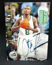 Antoine Walker/Chauncey Billups 1997 Press Pass Double Threat Rookie Auto#/500!