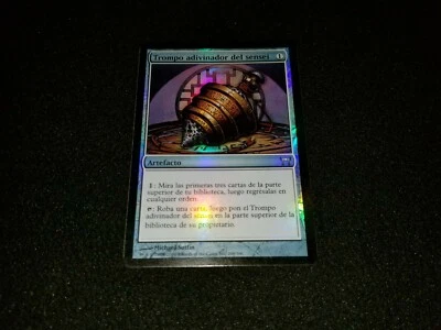 MTG 1x Champions of Kamigawa uncommon LP Spanish FOIL Sensei's Divining Top - Image 1 of 2