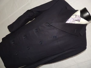 Gianni Versace Double Breasted Wool & Cashmere Blue Jacket Blazer 42 Reg RARE. - Picture 1 of 17