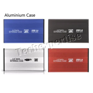 USB 3.0 2.5" inch to SATA External Hard Drive HDD SSD Enclosure Case Aluminium - Picture 1 of 12