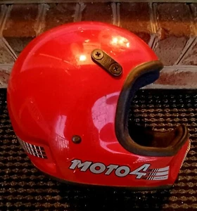 VINTAGE BELL MOTO 4 Motorcycle Helmet 7 1/4 58 - Picture 1 of 9