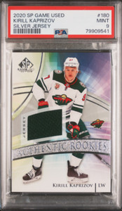 KIRILL KAPRIZOV 2020-21 UD SP Game Used SP Silver ROOKIE CARD JERSEY PSA 9 MINT