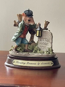 Little Nook Village Humphrey Dormouse By Leonardo 1988 (1 Arm Missing) - Picture 1 of 5