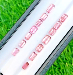 9.50 ct Lot of Natural Pink Faceted Tourmaline Loose Gemstone - Picture 1 of 8