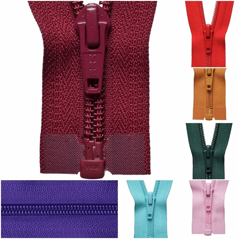 YKK Open End Zip Nylon Knitwear Baby Cardigan Sports 26 Colours 56cm-81cm Choose