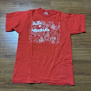 Vtg Alice in Wonderland Berkner High School Rams Shirt XL Richardson TX S/S Tee - Picture 1 of 8