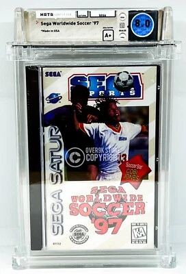 Sega Worldwide Soccer '97 - Sega Saturn - WATA 8.0 A+ Sealed Graded Not CGC VGA - Image 1 of 2