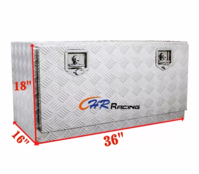 36''x16''x18'' Aluminum Truck Pickup Underbody Trailer Storage Tool Box w/Lock - Image 1 of 4