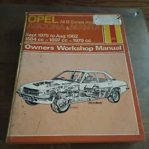 Haynes Workshop Manual For Opel Ascona And Manta - Picture 1 of 5