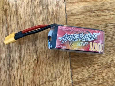 Thunder Power Adrenaline 4S Li-Poly Battery 100C V3 (14.8V/1300mAh) - Image 1 of 2
