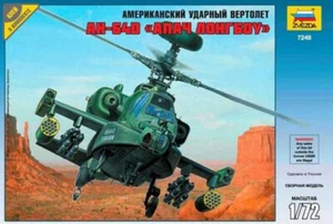 1/72 AH-64D Helicóptero Apache Zvezda 7248 Kit Modelo Plástico - Imagen 1 de 15