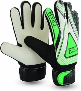 EFAH Football Goalkeeper Gloves Soccer Goalie Glove Kids Green 4 to 5 Years Old - Picture 1 of 6