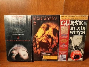 The Blair Witch Project Book Of Shadows And Curse Trilogy (VHS, 1999) Tested  - Picture 1 of 9
