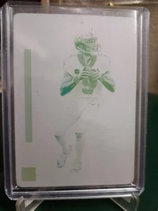 2020 Panini Impeccable Drew Brees New Orleans Saints SP Printing Plate Card #1/1 - Picture 1 of 4