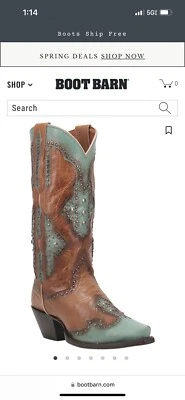 BOTAS VAQUERAS OCCIDENTALES DAN POST MUJER - PUNTERA CORTA - DP4383 - Mujer’s Talla 7,5 Foto 1 de 4