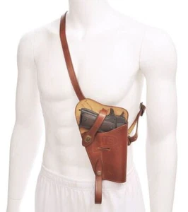 US WW2 M3 Colt 1911 45 Shoulder Holster Premium Drum Dyed Leather marked JT&L 43 - Picture 1 of 11