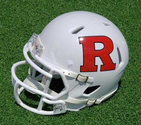 RUTGERS SCARLET KNIGHTS WHITE FOOTBALL MINI HELMET Cover