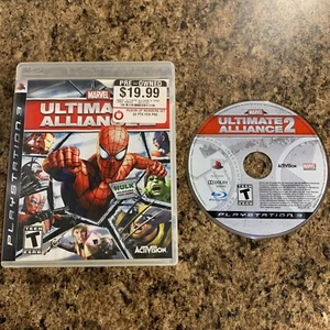 Marvel Ultimate Alliance 2 PS3 (Sony PlayStation 3, 2009) Game Case No Manual - Picture 1 of 4
