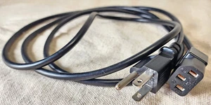 6ft Standard 3 Prong Black Printer Computer AC Power Cord Cable Used SHIPS FAST! - Picture 1 of 4