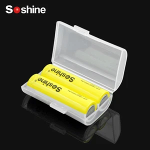 Box Plastic Case Storage AA Portable Soshine Travel AAA Cell Battery With Clips - Picture 1 of 15