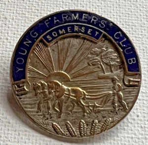 INSIGNIA PRENDEDOR FATTORINI VINTAGE SOMERSET CLUB DE JÓVENES AGRICULTORES - Imagen 1 de 4