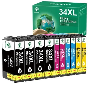 10 XXL SET Tintenpatronen für Epson 34 XL WorkForce Pro WF-3700 WF-3720 WF-3725 - Bild 1 von 5