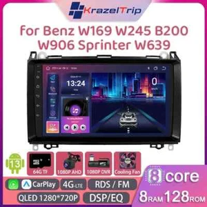 8 Core Car Radio Stereo for Mercedes Benz B200 W169 W245 CarPlay Android DSP RDS - Picture 1 of 33