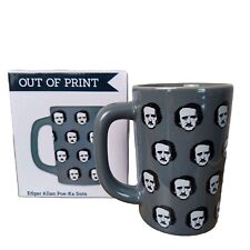Coffee Mug Edgar Allan Poe-Ka Dots 12 Oz Mug Out of Print New in Box Gray Gift