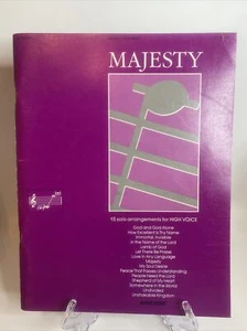 “Majesty” 15 Solo Arrangements For High Voice Book W/piano Accompaniment 112 Pgs - Imagen 1 de 5