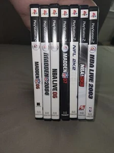 PlayStation 2 PS2 Sports Bundle Complete CIB Tested 7 Games NBA/NFL - Picture 1 of 2