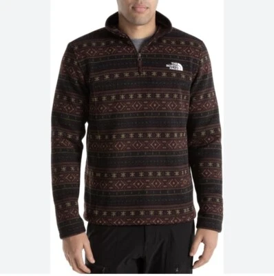 The North Face Men TSILLAN 1/4 Zipper Pullover Sweatshirt Jackets Fleece - Image 1 of 4