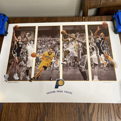 Pacers Limited Edition Numbered Print 1560/2500 Season Ticket Holder Gift Poster Cover